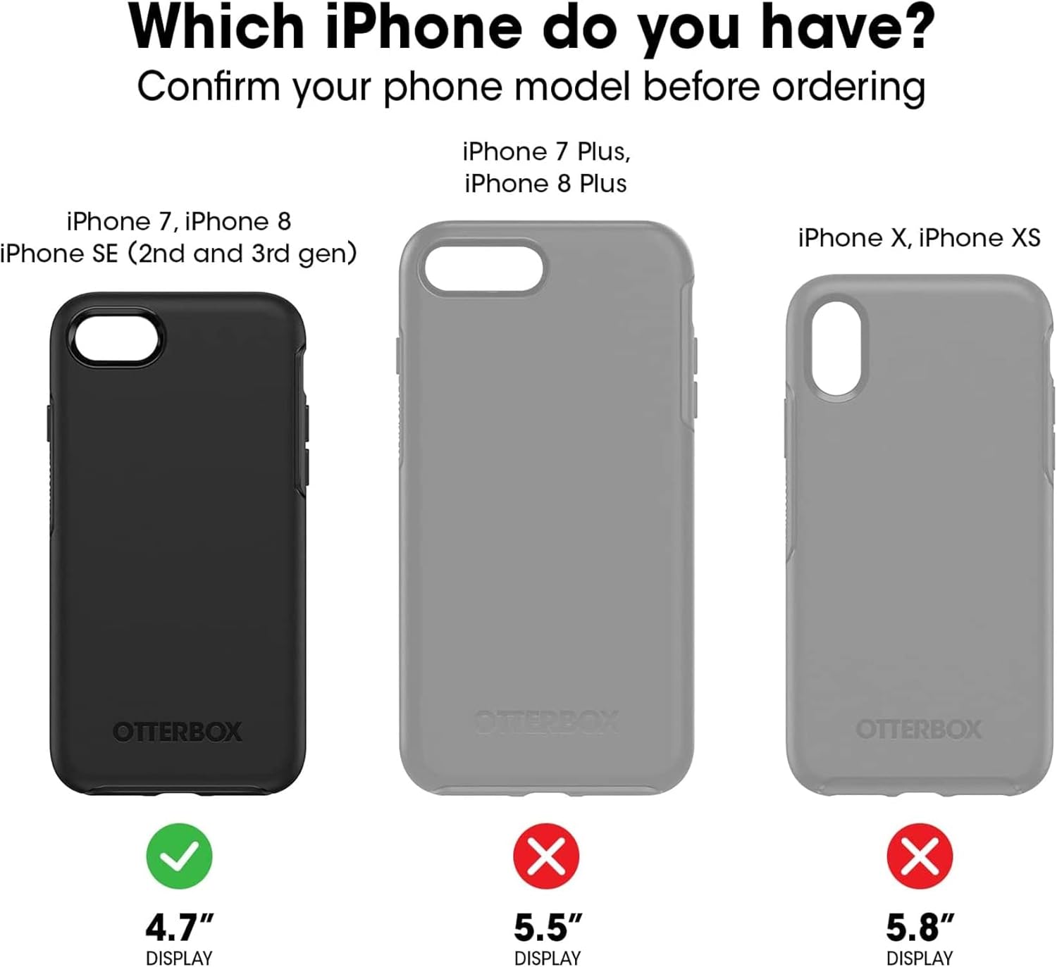 OtterBox Commuter Series Case for iPhone SE (3rd and 2nd gen) and iPhone 8/7 with Wrist Lanyard - Non Retail Packaging - Plum Way, 27-51444-MX-LNY