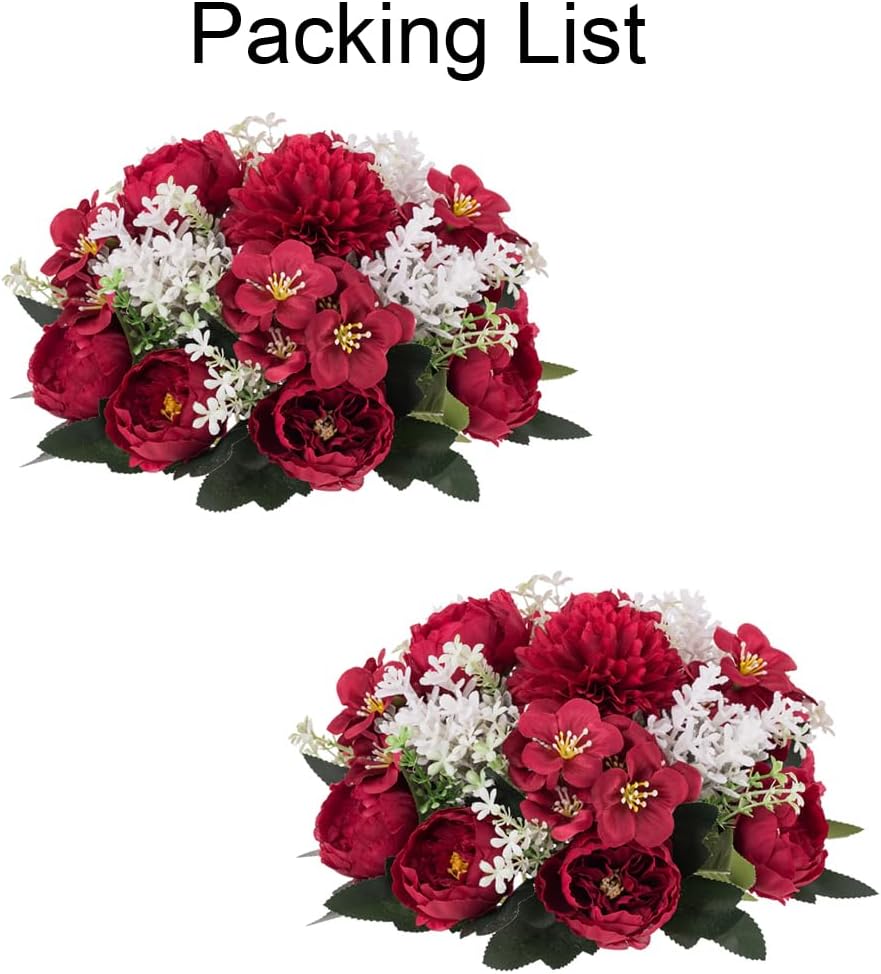 Flower Balls Centerpieces for Tables: 2 PCS Red Roses Flowers for Centerpieces Floral Arrangements Centerpiece for Wedding Party Celebration Home - Image 8
