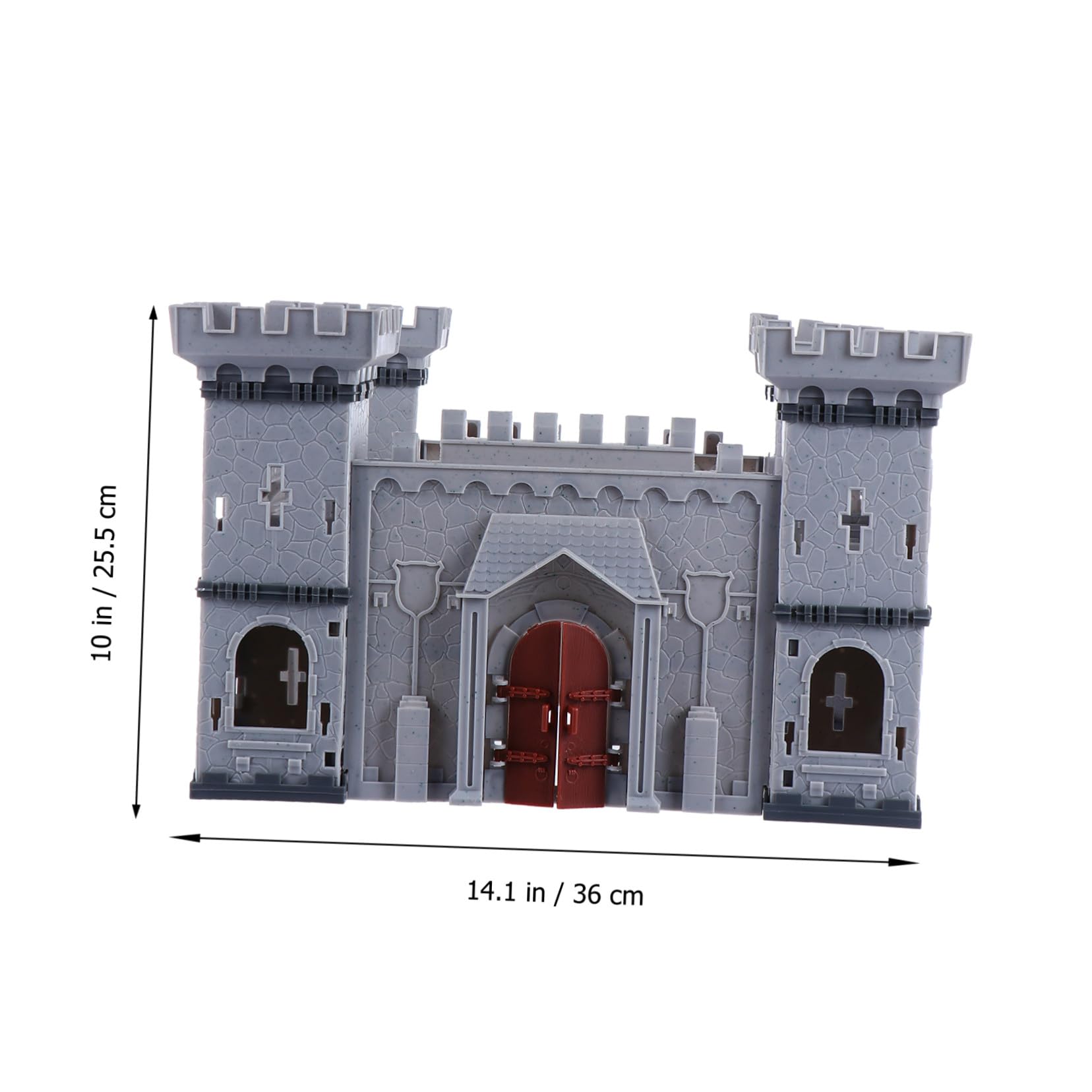 Mikinona Conjunto Ensamblado de Castillo de Juguete de Plástico para Niños y Coleccionistas, Diseño Exquisito y Liviano para Jugar E Interactuar en Mini Mundo