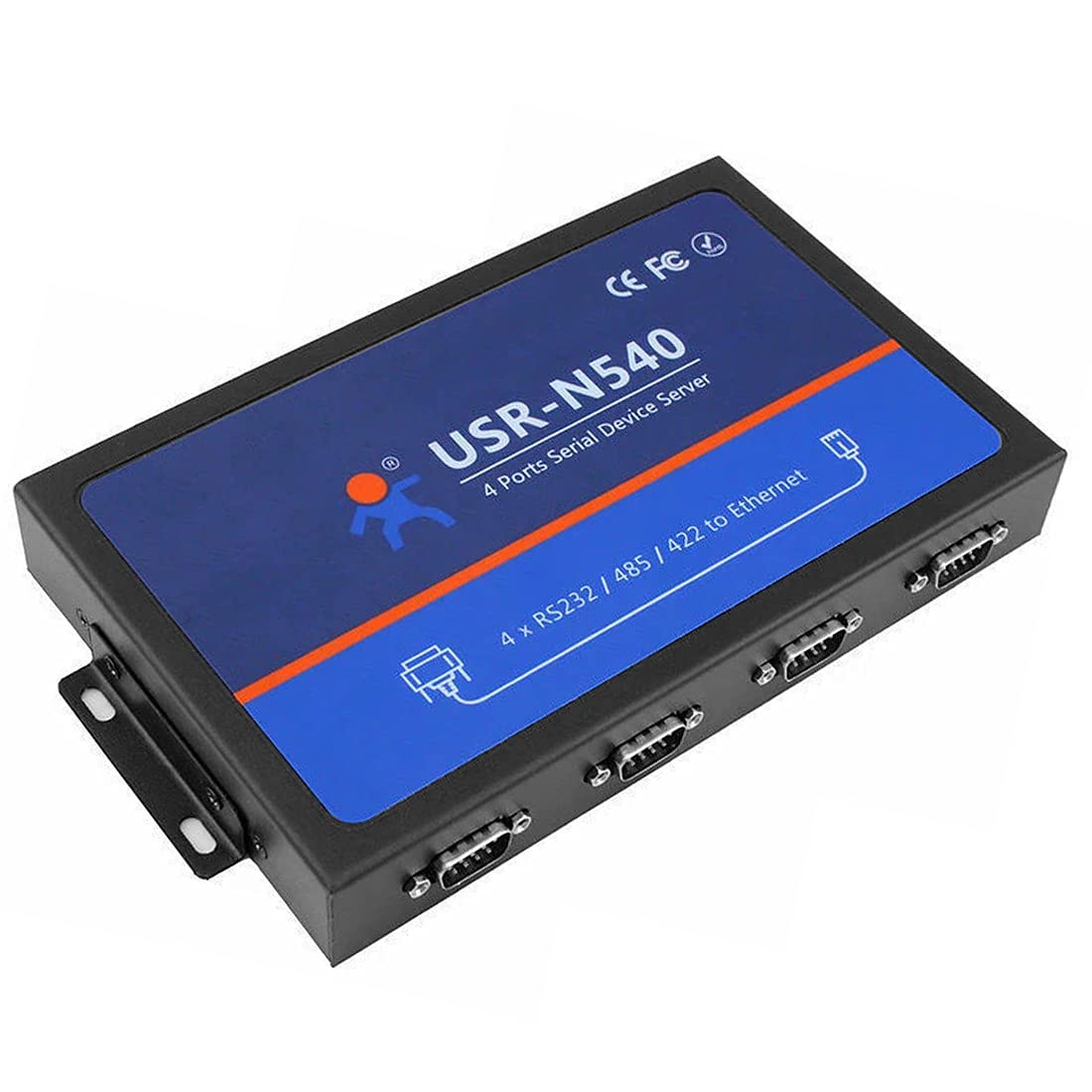 Convertidor de 4 puertos serie RS232/RS485/RS422 a Ethernet