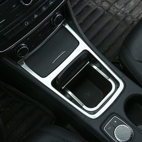 Miniatura 3 de YIWANG ABS cromo centro caja de almacenamiento marco ajuste para Mercedes Benz CLA GLA A clase B200 220 A180 W176 W117 C117 Accesorios