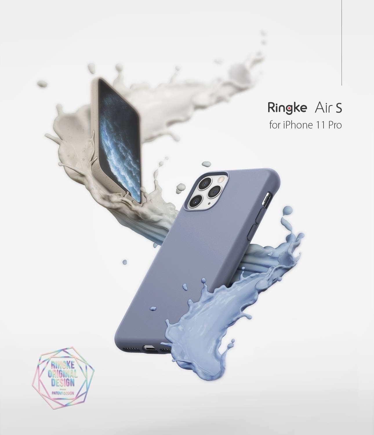 Ringke Air-S Compatible with iPhone 11 Pro Case, Premium Smooth Matte Satin Texture TPU Thin Flexible Soft Fit Phone Cover - Sand Stone