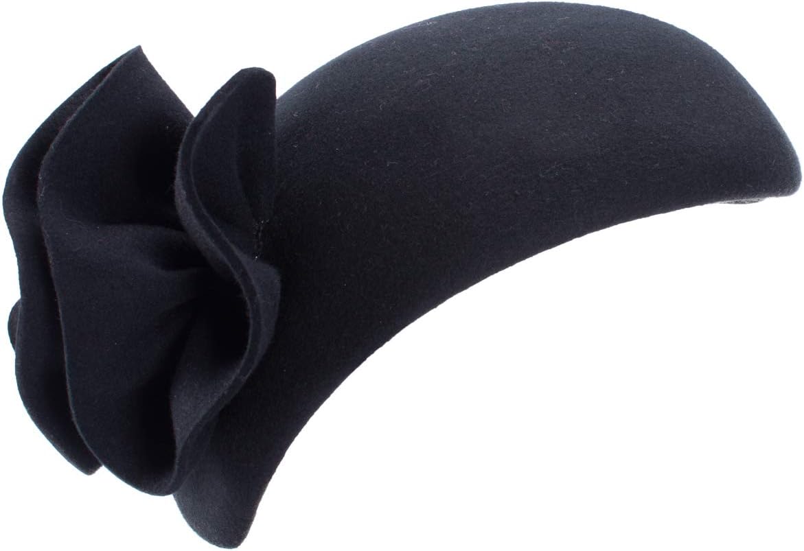Lawliet Womens Teardrop Wool Felt Fascinator Tam Beret Casque Cocktail Hat A566