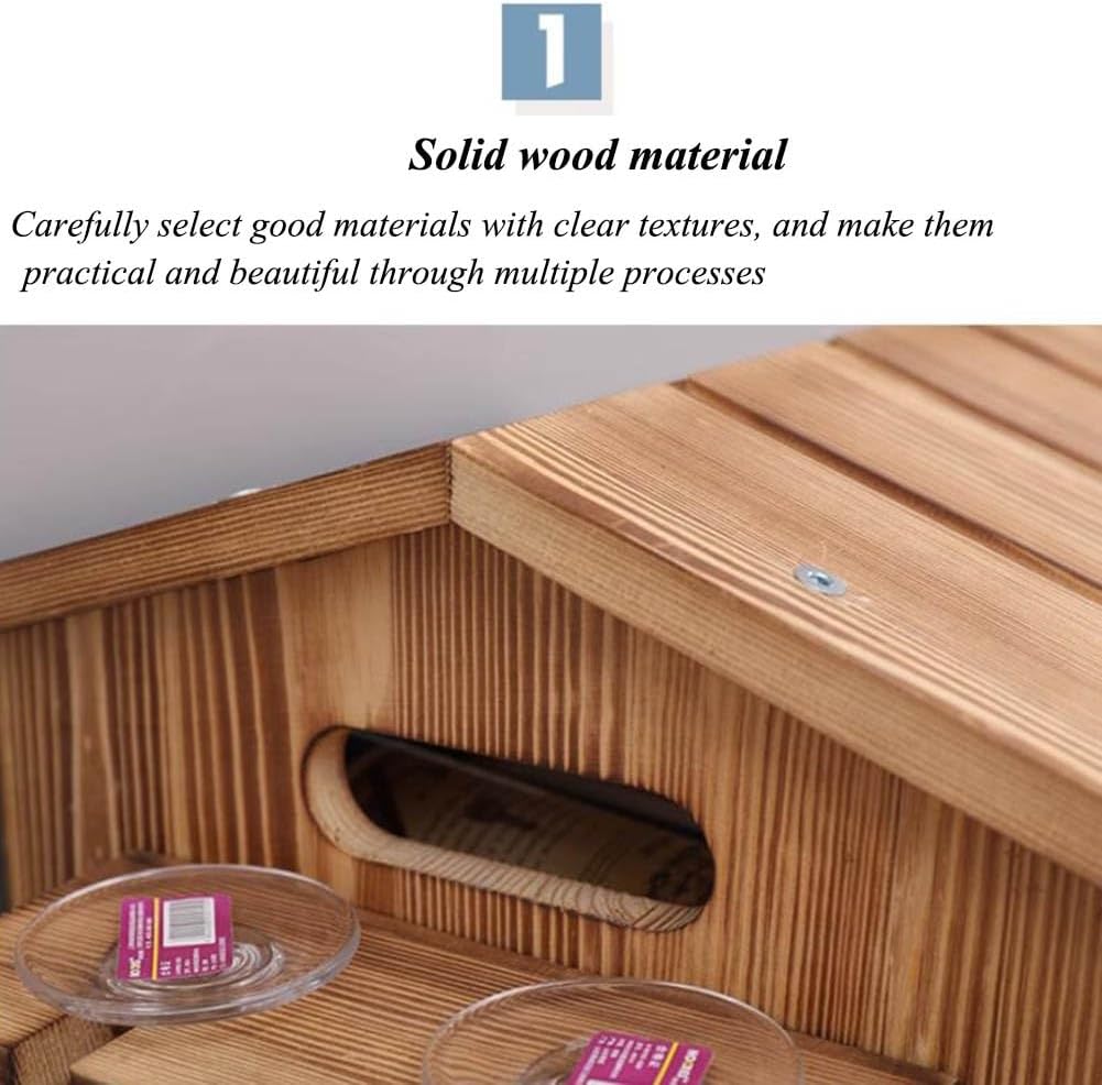 Wine Racks Countertop, 9 Wine Bottle Holder Stand, Freestanding Floor Wine Storage Shelf DIY Assembly Wooden Wine Rack Wine Bottle Organizer for Home Kitchen Cabinet Bar Wine Gifts (Color : Natural-A