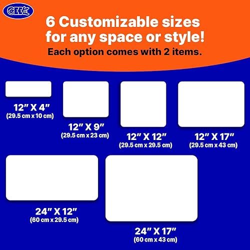 Miniatura 5 de GEEKBEAR Imanes en blanco para automóviles (12 x 4 pulgadas) - Paquete de 2