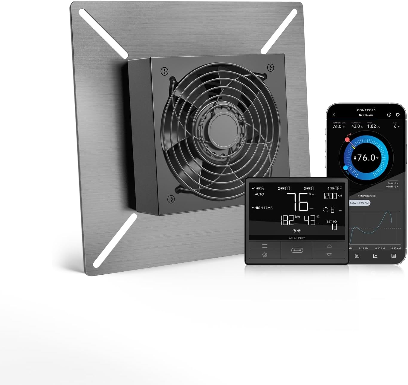 AC Infinity AIRTITAN T3 Ventilator Fan with Temperature Humidity Controller