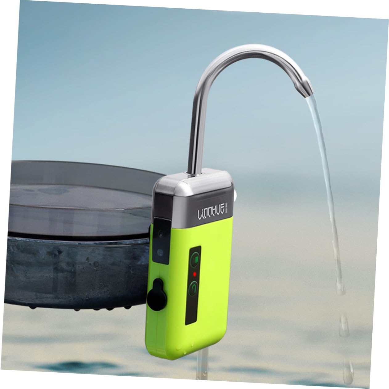BESPORTBLE Pompe à Rechargeable pour Aquarium Et Étang Système Aération Pompage Induction Accessoire Multifonctionnel pour Hydroponie Et Couleur Verte