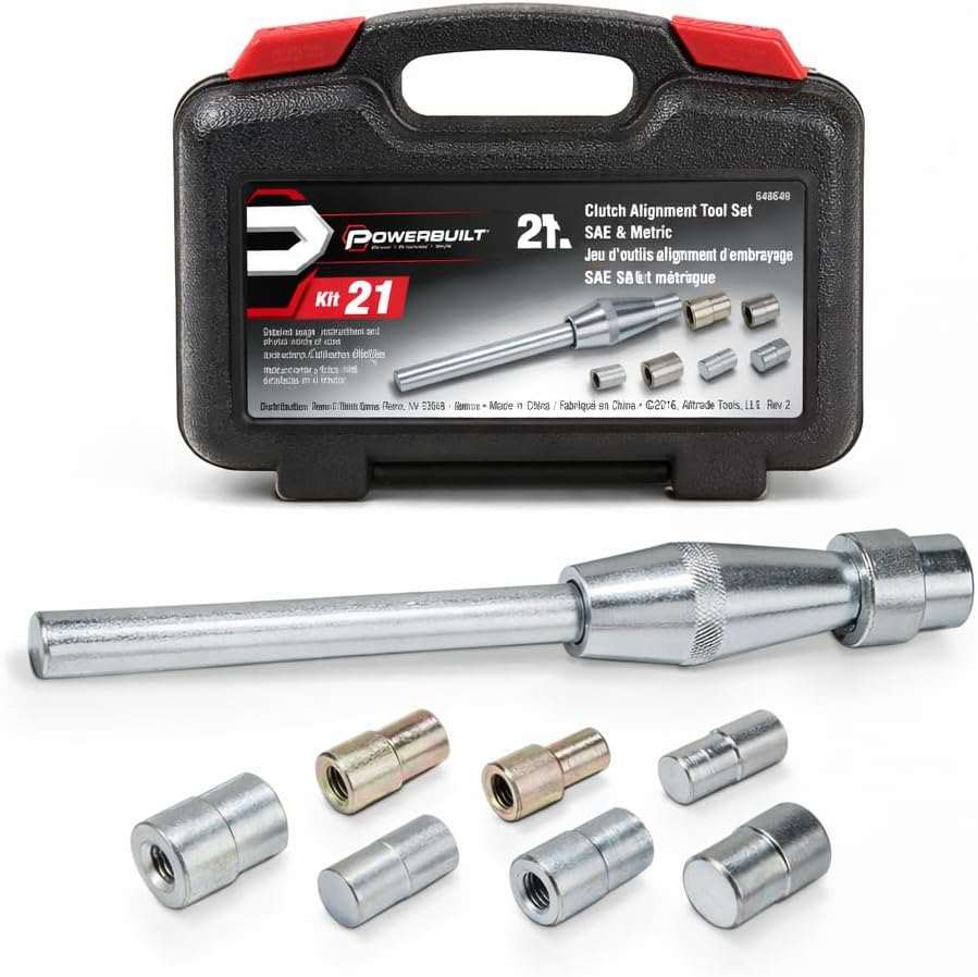 Metric and SAE Clutch Alignment Tool Set, Clutch Pilot Tool Set, 8 Piece for aligning clutch components when installing a new clutch - 648649