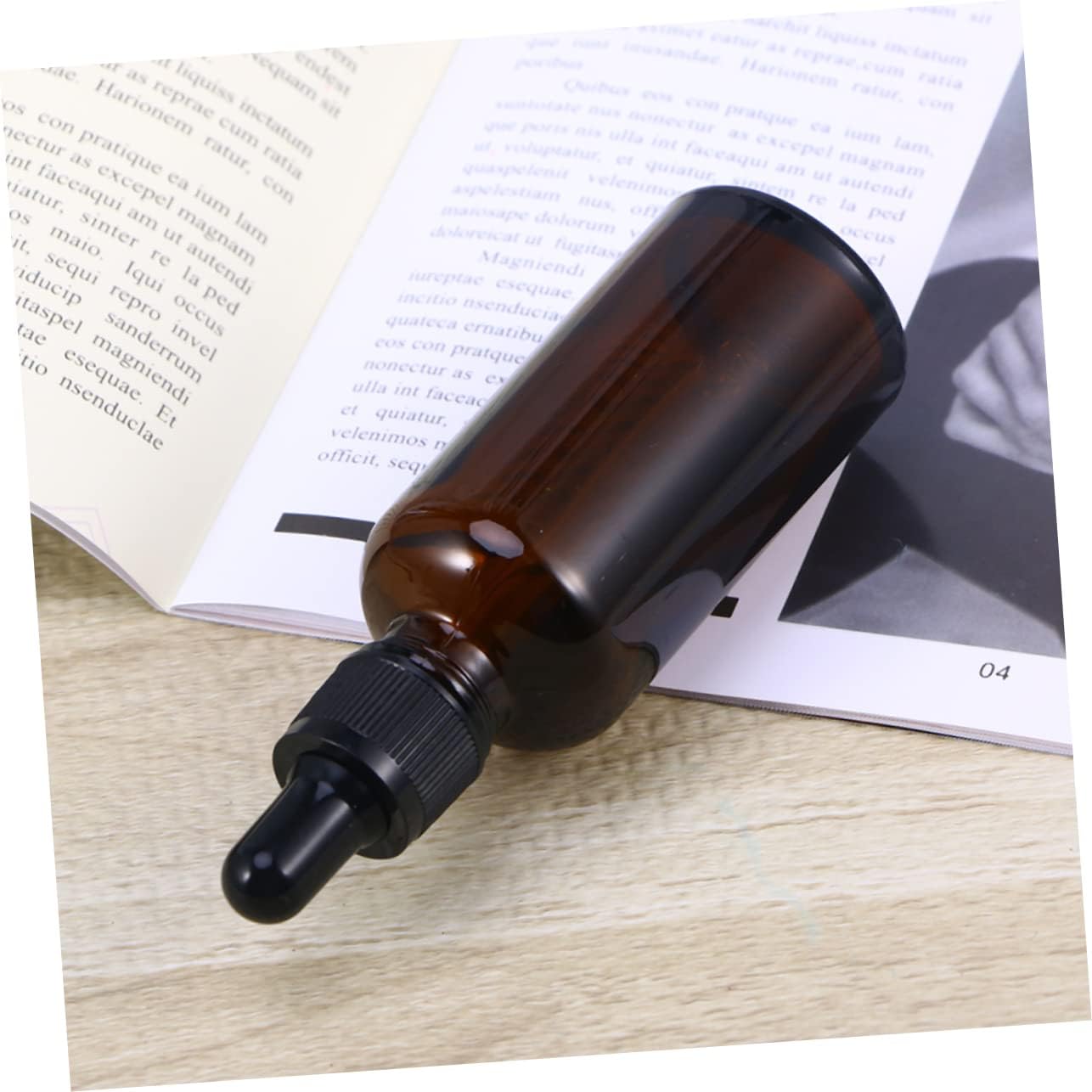 Outanaya 6pcs Glass Dropping Bottles Essential Oil Bottle Dropper Refillable Serum Dropper
