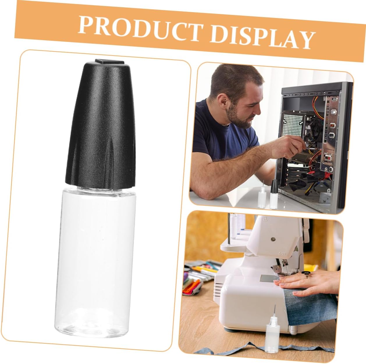 Ciieeo 20pcs Needle Applicator Bottles Tight Seal and Tip for Precise Dispensing of Liquids for Crafts Glues