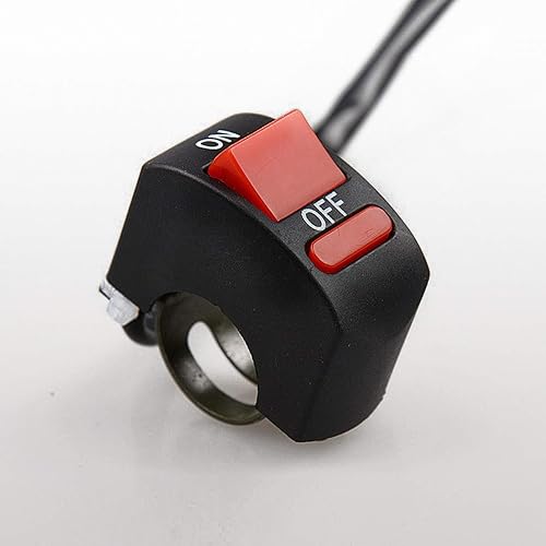 Miniatura 3 de 2 piezas de interruptor de manillar de motocicleta, botón de encendido y apagado, piezas de ajuste para luz de motocicleta U5 U7 U2 LED, interruptor