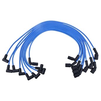 Spark Plug Ignition Wires 84863656A1 18-8828-1 Comaptible with Mercruiser MPI V8 5.0L 5.7L 6.2L Fuel Injected Engines with the Flat Cap