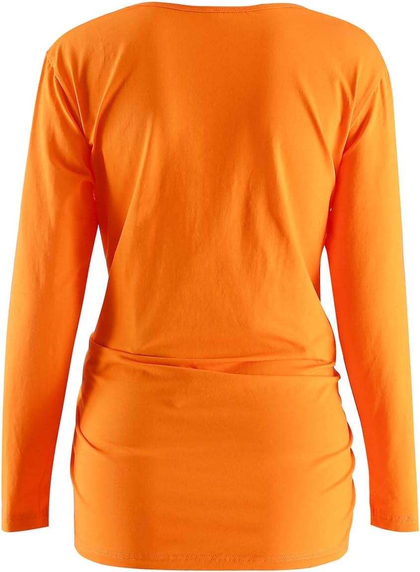 Women's Maternity Funny Xray Halloween Skeleton Costume Pregnancy Cute Long Sleeve Pregnant T Shirts - Image 3