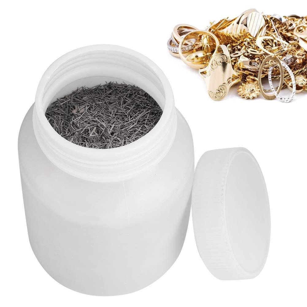 YUYTE Stainless Steel Tumbler Polishing Pins, Jewelry Finishing Media for Polisher, Rust Jewelry Making Accessories