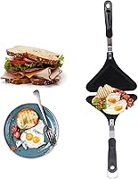 Vista 8 de Butty Maker, doble cara rectangular forma butty pan con asa, multifuncional antiadherente a la parrilla panini maker, para cocina y hogar, 13 4 x 7