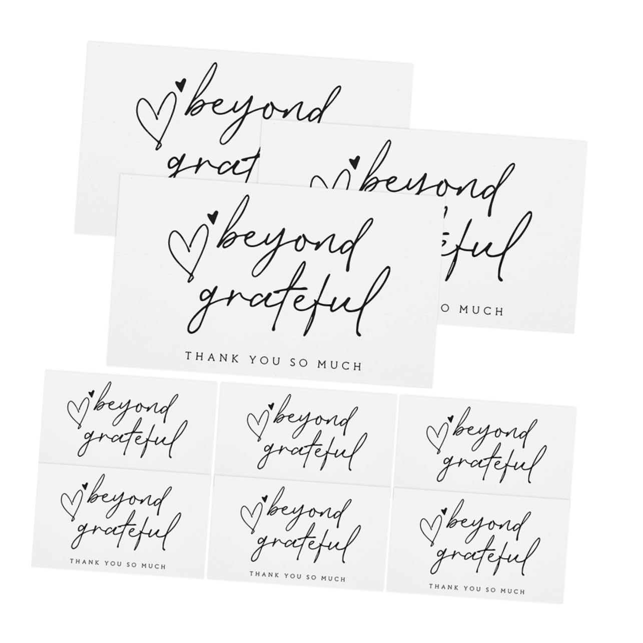 OSALADI 5 Set Biglietto Di Ringraziamento Mangia Salutare Papà Biglietti Di Auguri Elegante Divertente Floreale Tutto Pop Biglietti Di Ringraziamento Stampabili Carta 150 Pezzi * 5