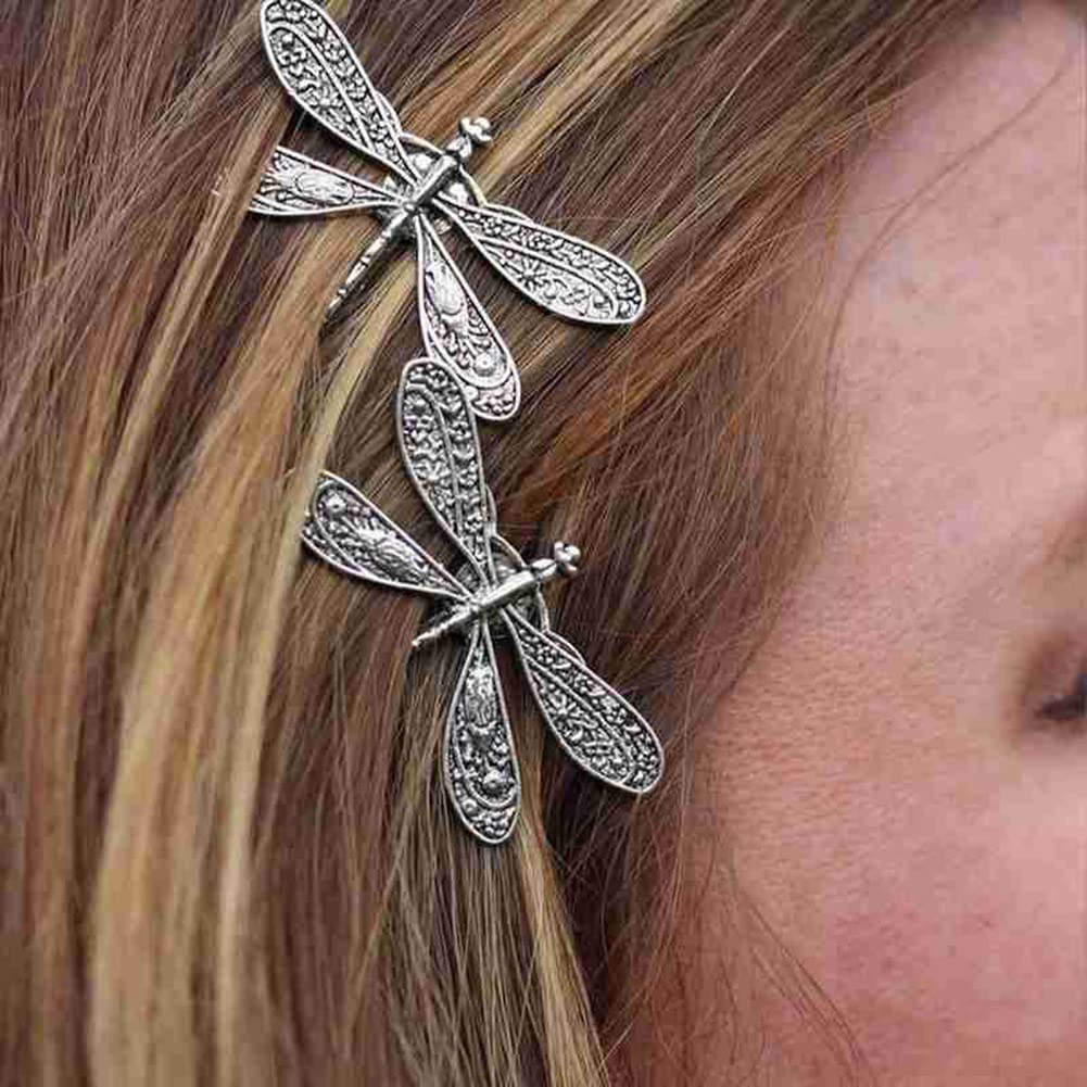 Amazon.com : AKOAK 2 Pcs Dragonfly Hair Clip, Simple and  display picture 1