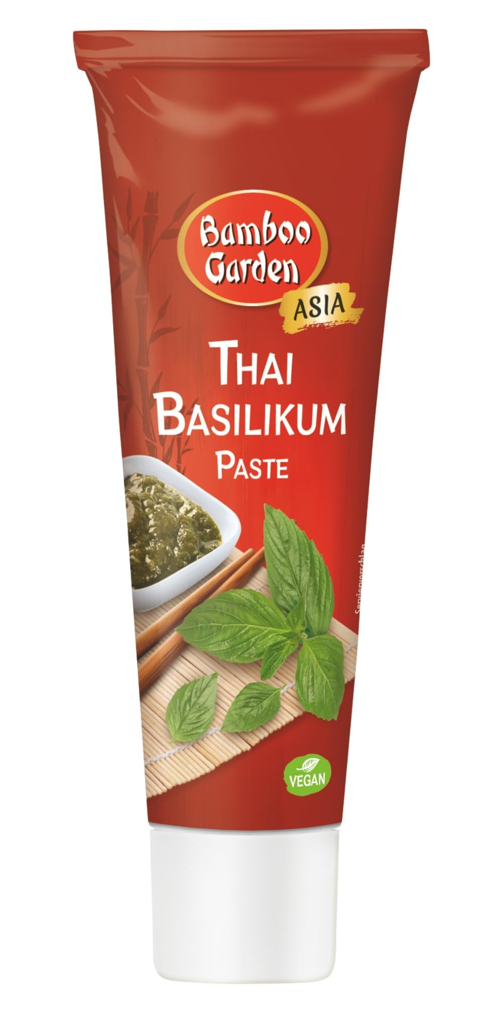 Bamboo Garden - Thai Basilikumpaste | Für Currys, Suppen, Saucen oder Dressing | Vegan | 45 g in der Tube