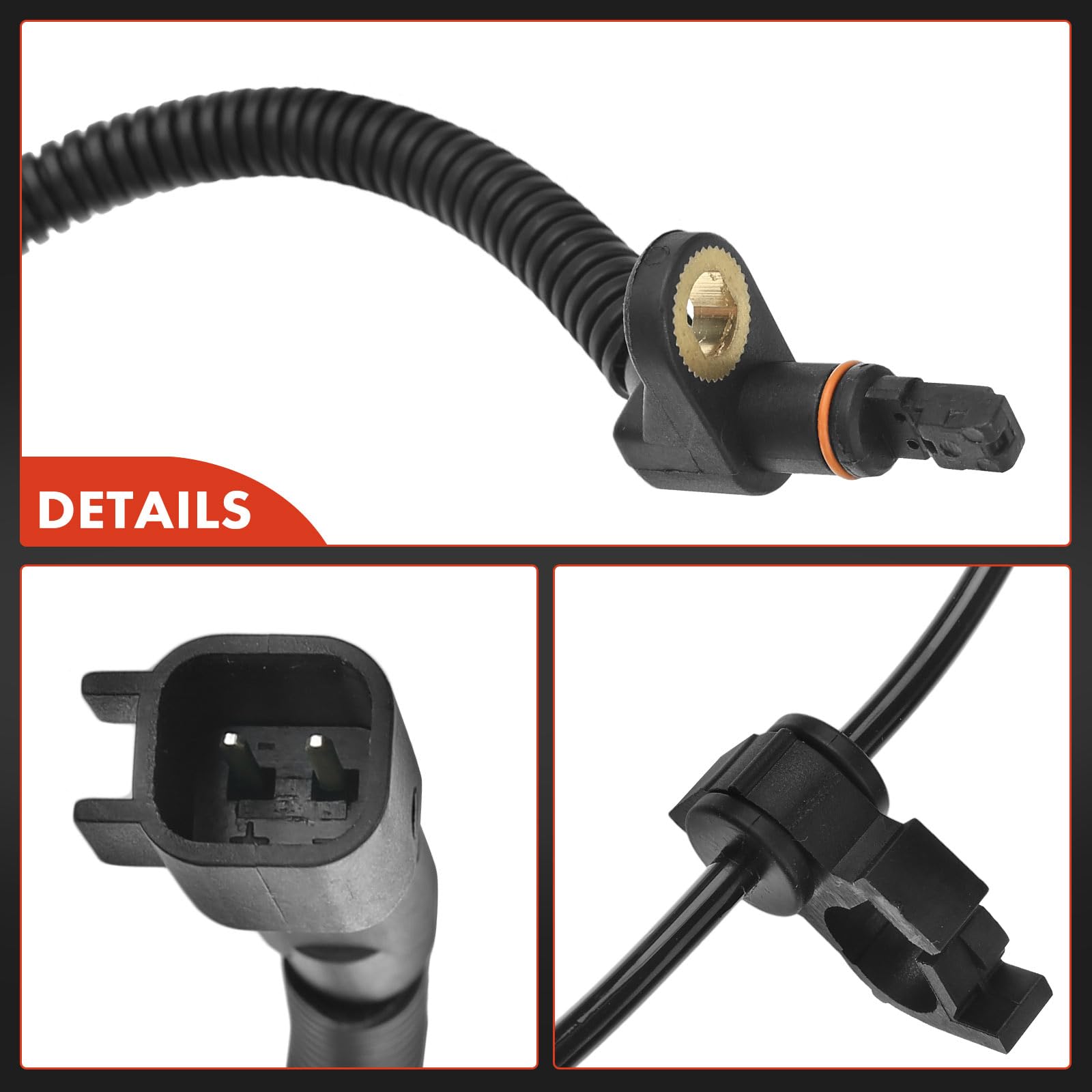 Frankberg Sensore Velocità Ruota ABS Sensore ABS 2-Poli Compatibile con Cherokee KJ 2.8 CRD 4WD 2.8 CRD 4x4 2.5 CRD 4WD 2.4 4x4 2.4 Laredo 3.7 4x4 3.7 Laredo 2001-2008 Replace# ALS1500,ALS1398