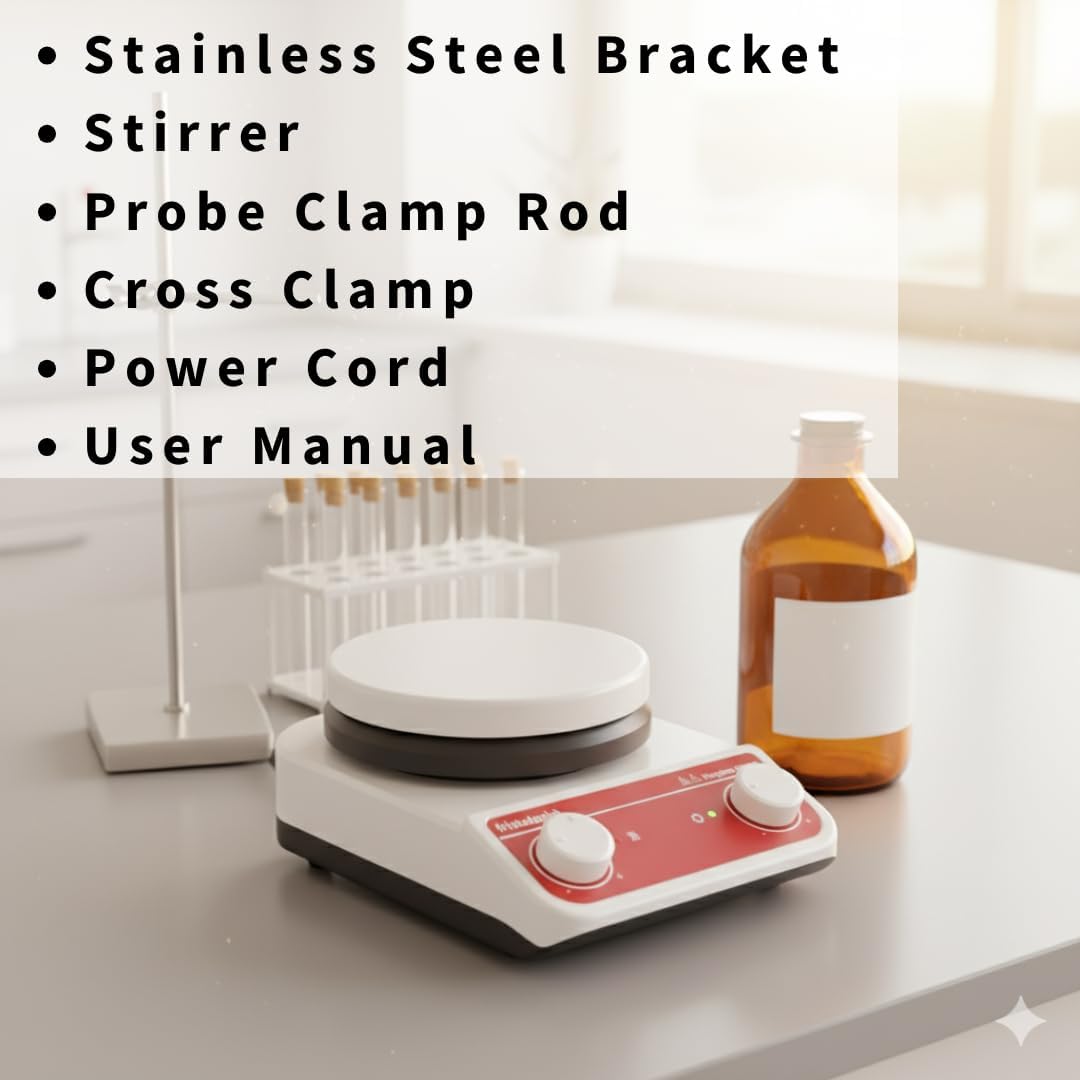 Fristaden Lab Hotplate Magnetic Stirrer – Digital Laboratory Mixer with Heating