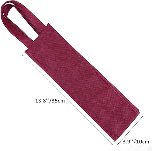 Miniatura 2 de Sdootjewelry Bolsas de regalo de vino, bolsas de vino, 12 paquetes, bolsas de vino para 2 botellas de vino, bolsas de regalo de vino no tejidas con