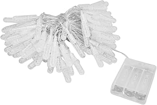 Ledowe światła łańcuchowe, Lampa Strunowa 10m Z 2 Trybami świecenia, Kryształowe łańcuchy świetlne Bubble Lampa Kolumnowa String Do Wewnątrz Na Zewnątrz/Sypialnia/Dekoracja Na Choinkę Ogrodową