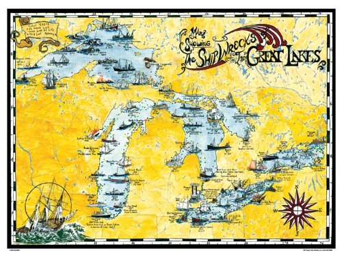 Shipwreck Map of the Great Lakes