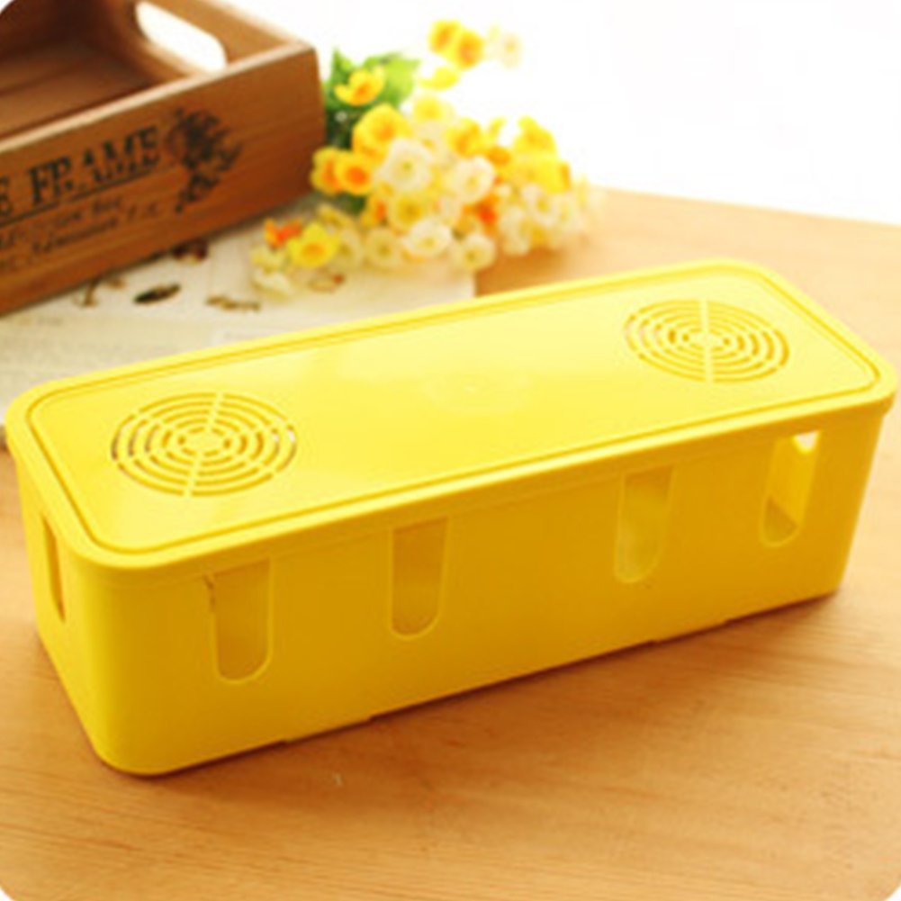 Cable Storage Box Wire Management Socket Case Safety Office Home Tidy ...