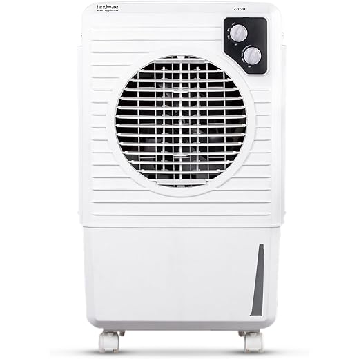 Hindware Smart Appliances | Cruzo 25L Personal Air Cooler in Summer with exclusive Insect and Dust free Filter Technology | Ice Chamber & Honeycomb Pad | Inverter Compatible (Black & White)