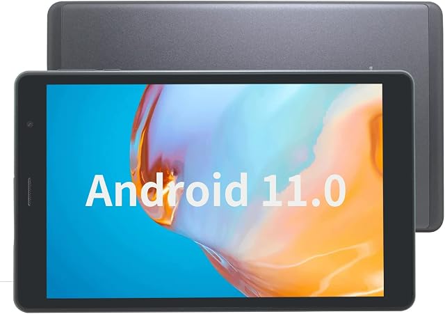 CWOWDEFU Tablet 8 Inch Android 11 Tablet PC 2.0 GHz Quad-Core Android Tablet Full HD Touchscreen Tablets 32 GB 2.4g 5g WiFi GPS HDMI OTG, Metal Body
