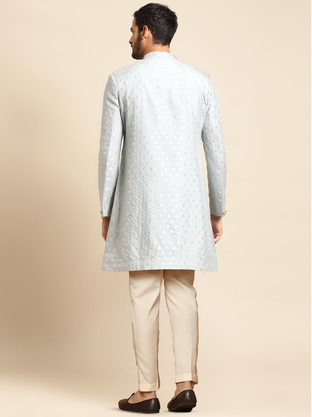 KISAH Men's Sherwani Set - Traditional Indian Ethnic Wear for Men - Ideal for Weddings, Festivals & Celebrations - Image 2