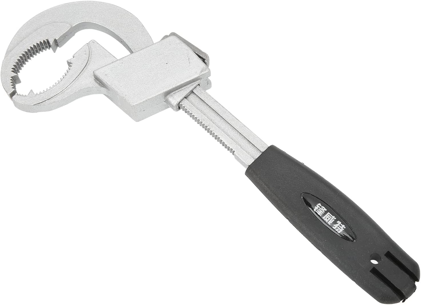 Universal Double Ended Wrench, Sink Wrench with 80mm Large Open, Aluminum Alloy Water Pipe Wrench for Bathroom, Plumbing Repair