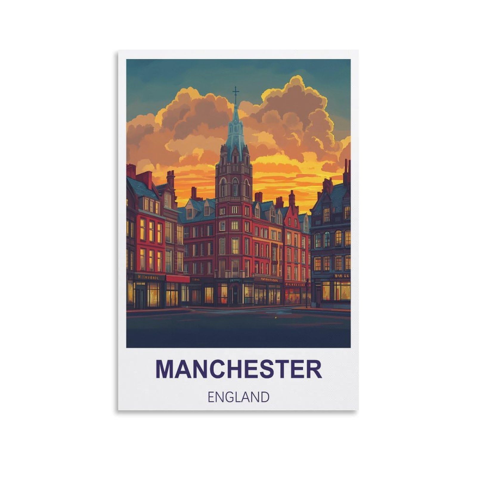 Jigsaw Puzzles for Adults 2000 Manchester England 2000 Piece Jigsaw Puzzle For Adults - Challenging Puzzle Perfect for Game Nights 70x100cm