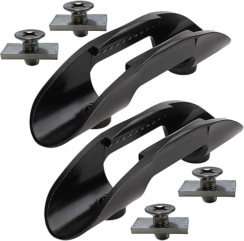 Pmsanzay Clip de red de pesca con clip para kayak, 2 unidades, goma negra, accesorio de pesca