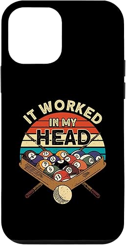 Miniatura 10 de Funda para iPhone 11 Pro Max It Worked In My Head Pool Billards Player Snooker de 8 bolas