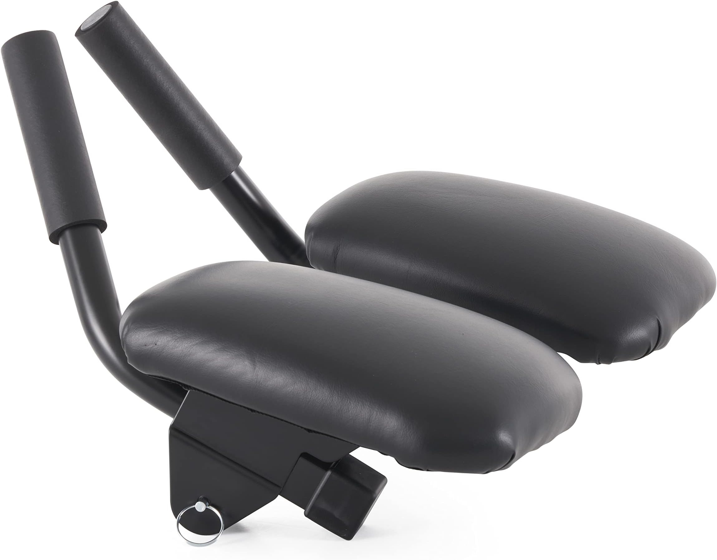 Attachable Ab Crunch Accessory for Home Gym Workout Machines with Arm Padding and Instructional Fitness DVD featuring Rob Glick