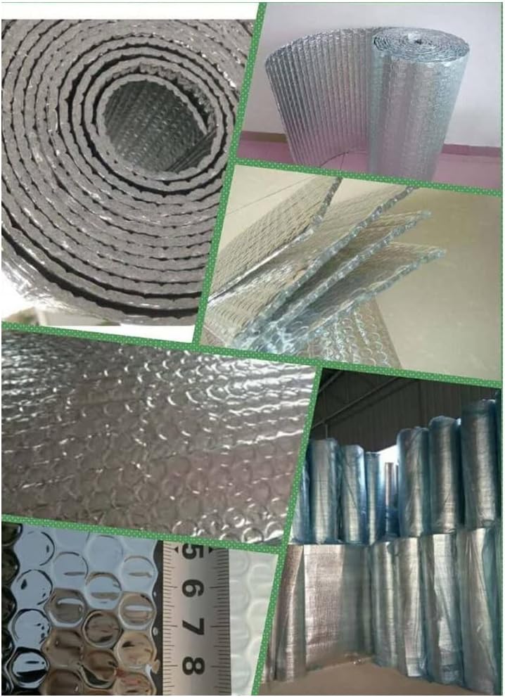 Bubble Foil Insulation Self Adhesive Thermal Reflector Multiple Sizes(1x9m)
