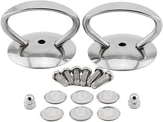 2-Pack Universal Pot Lid Cover Knob Handle,Stainless Steel Replacement Cookware Pot Lid Handgrip Knob with Three Length Mounting Screws and Silicone Washer