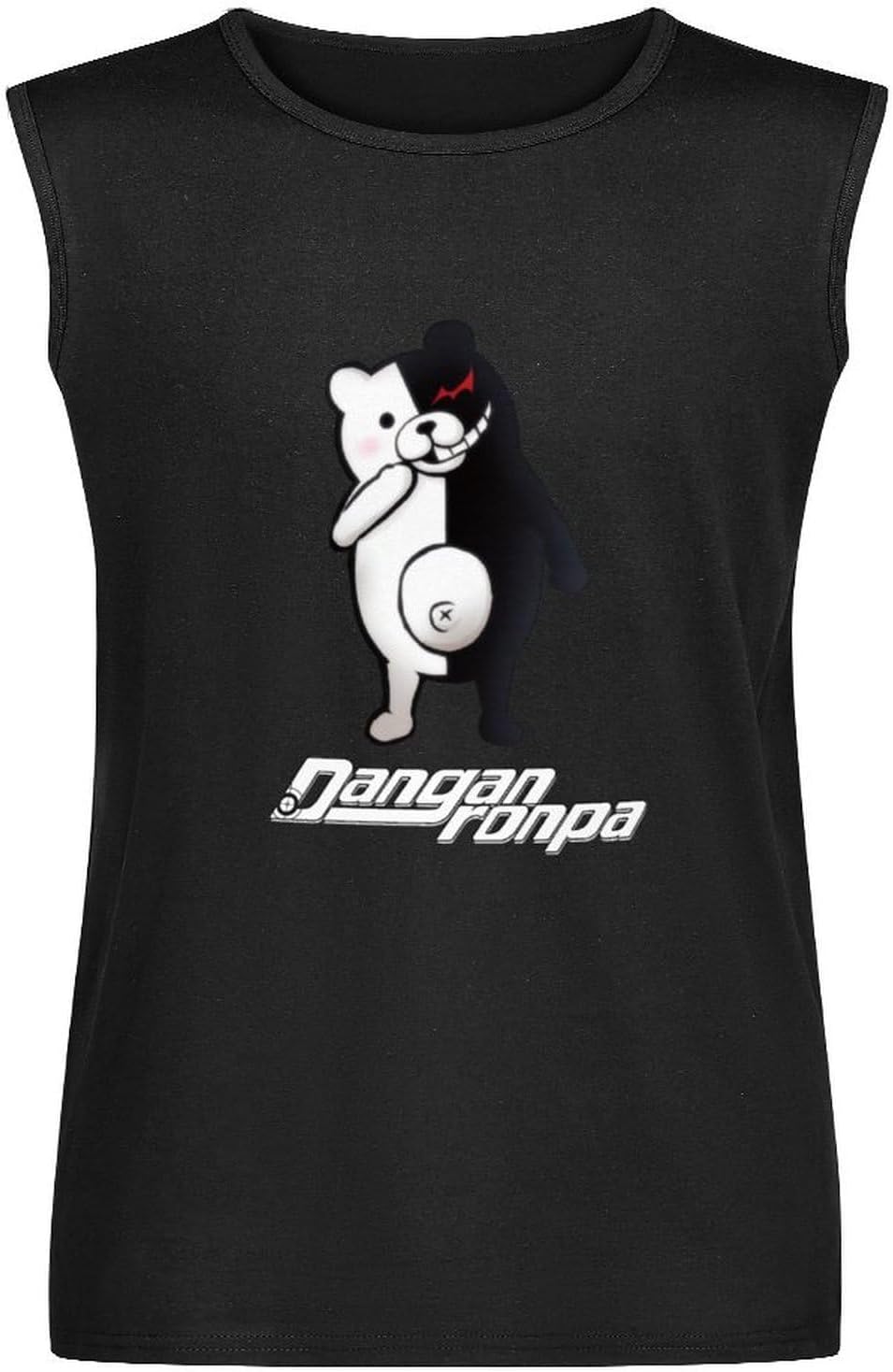 Men's summer Vest Tank Dangan Ronpa Danganronpa Monobear Monokuma Kuma Bear Game Anime Manga Men's Sleeveless T shirt Casual Tops Clothing