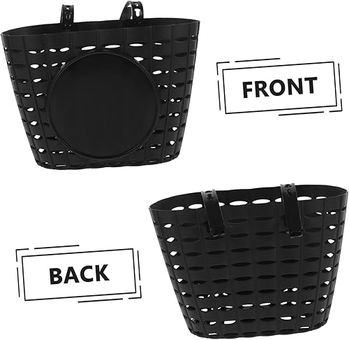 Miniatura 9 de Cesta de bicicleta para niños Manillar delantero de plástico Elevador de bicicleta para niños Accesorios de bicicleta Tamaño (negro)