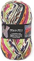 Vista 22 de Hilo de calcetín de 4 capas de ópalo según la colección Hundertwasser, 75% lana 25% poliamida teñido espacialmente colorido hilo para tejer y tejer