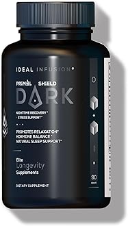 Ideal Infusion Nighttime Muscle Recovery & Deep Sleep Supplement: Relaxation and Stress Support - Magnesium Glycinate, KSM-66 (Melatonin Free) Vegan
