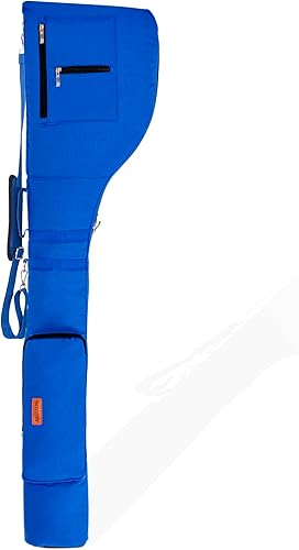 Miniatura 31 de AKOZLIN Bolsa de transporte para palos de golf 8-10, ligera, plegable, para viajes, domingo, con correa, bolsa impermeable para el domingo Negro