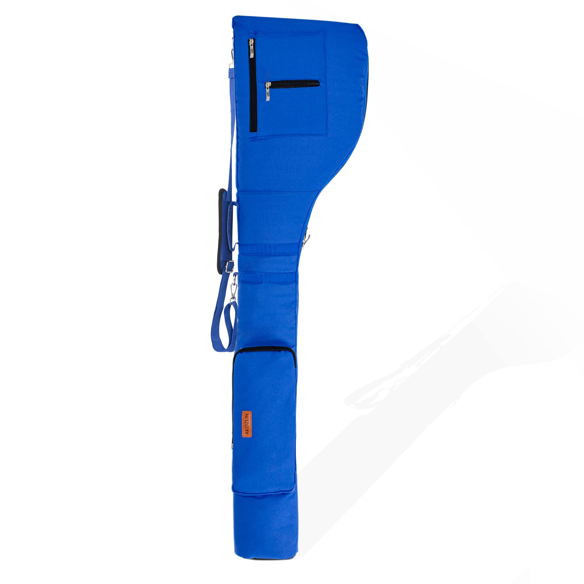 AKOZLIN Golf Carry Bag 8-10 Golf Clubs Lightweight Foldable Travel Golf Case with Strap Waterproof Sunday Bag Blue - Image 2