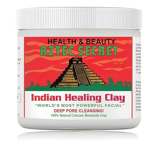 Arcilla curativa india - Máscara facial y corporal de limpieza profunda de poros, bentonita de calcio natural para poros abiertos, bronceador,