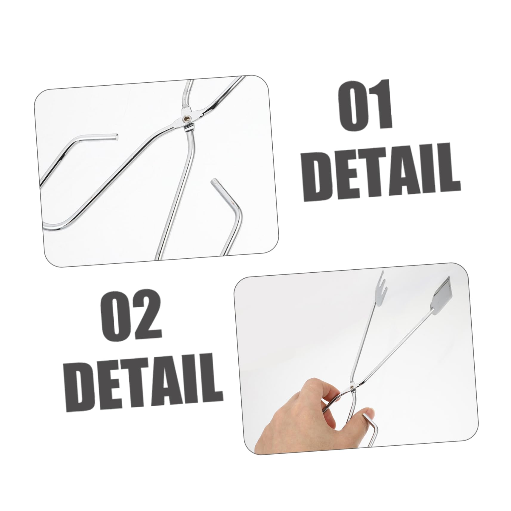 Mipcase 3Pcs Long Handle Charcoal Clamps Ergonomic Log Tongs for Barbecue Fireplace Non Slip Fire Tongs for Use for Grilling Cooking Events