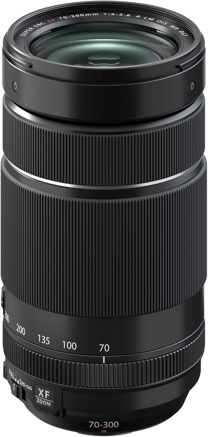 Fujifilm XF70-300mmF4-5.6 R LM OIS WR Lens (Black) Bundle with Rechargeable Battery (2 Pack) and Dual Charger and Camera System Gadget Bag