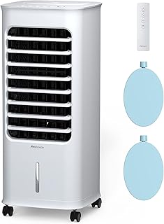 Pro Breeze Evaporative Air Cooler For Room Cooling Fan - 3-in-1 Air Cooler Portable with 6 QTS Tank, 70° Oscillation & 7hr Timer - Portable Swamp Cooler with Remote Control