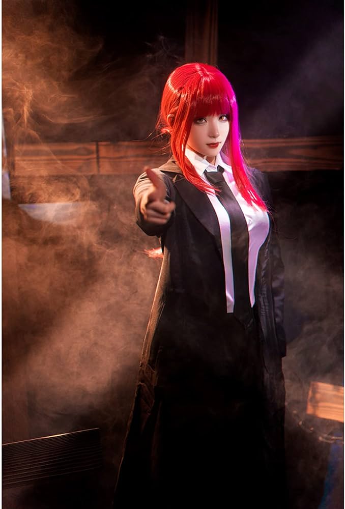 Amazon.co.jp: マキマ コスプレ ウィッグ付き チェンソーマン マキマ