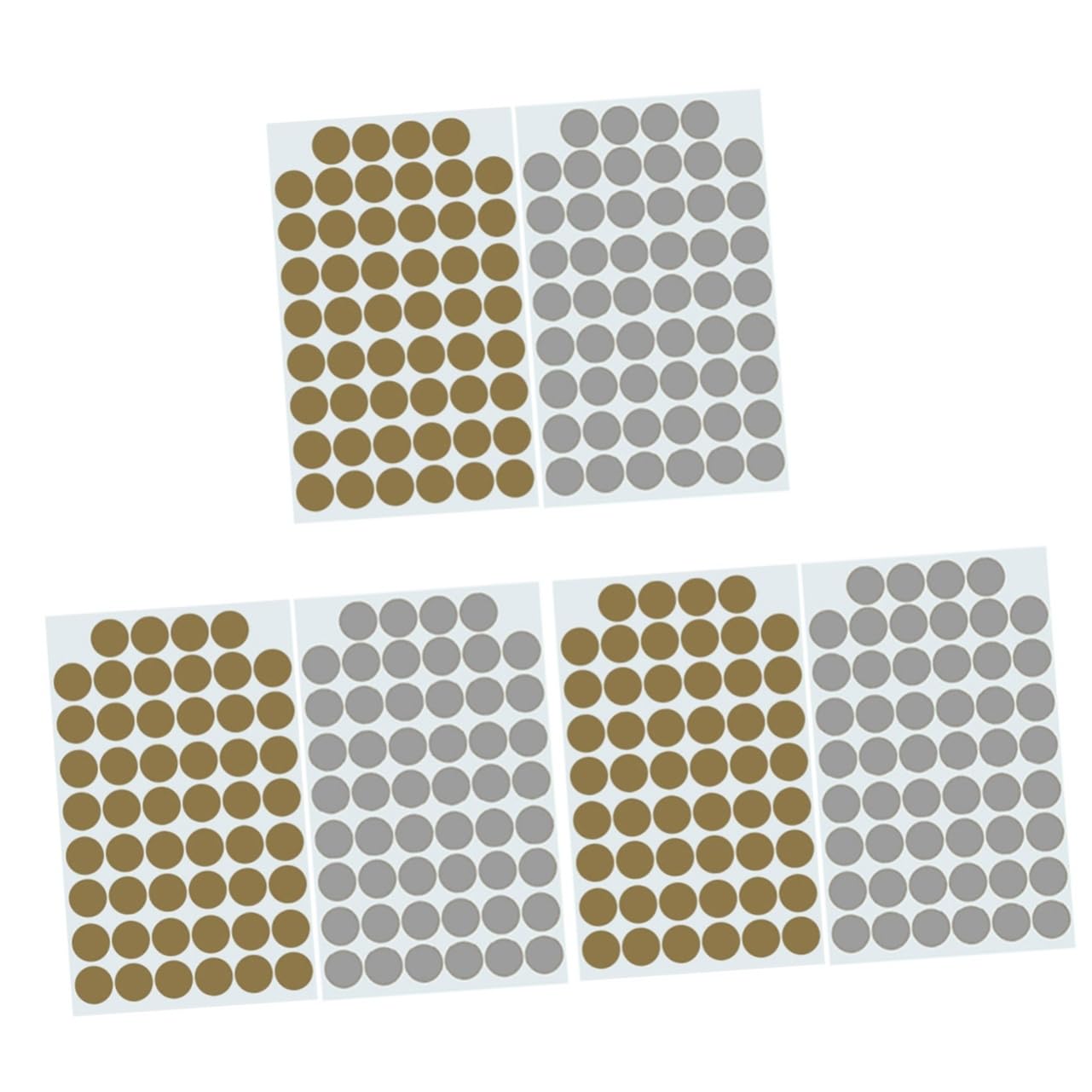 6 Sheets Sub-Gold Material dots Girl Wall Decals dot Stickers Room Decor Polka dot Wall Decals Nursery Room Stickers Polka Window Cling PVC Room Decal Wall Supply